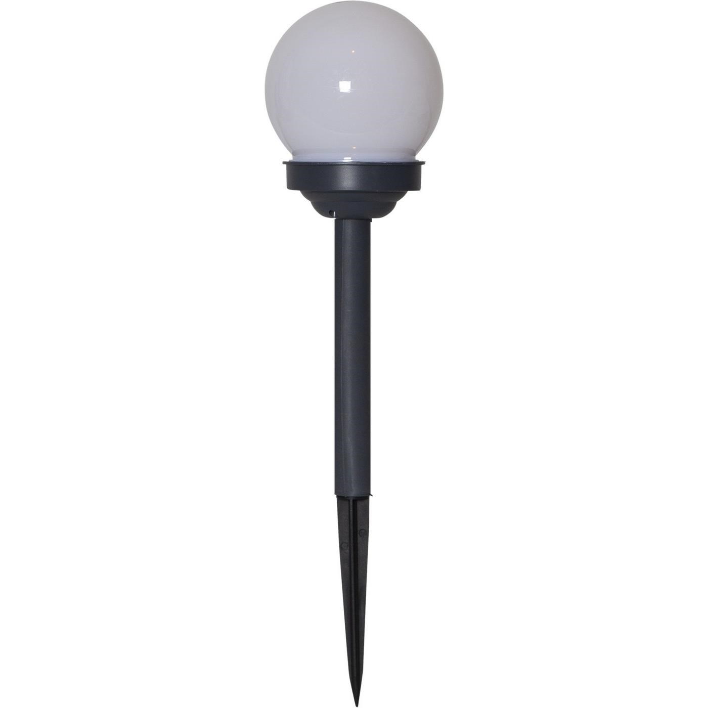 LED-Solarstick ''Globus'', 4 pcs., ball, plastic white/black,27 x 10 cm, e_1