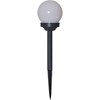 LED-Solarstick ''Globus'', 4 pcs., ball, plastic white/black,27 x 10 cm, e_1