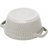 Hrnec STAUB  kulatý 24cm bílý s dekorem lanýž 4ll_2