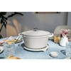 Hrnec STAUB  kulatý 24cm bílý s dekorem lanýž 4ll_3