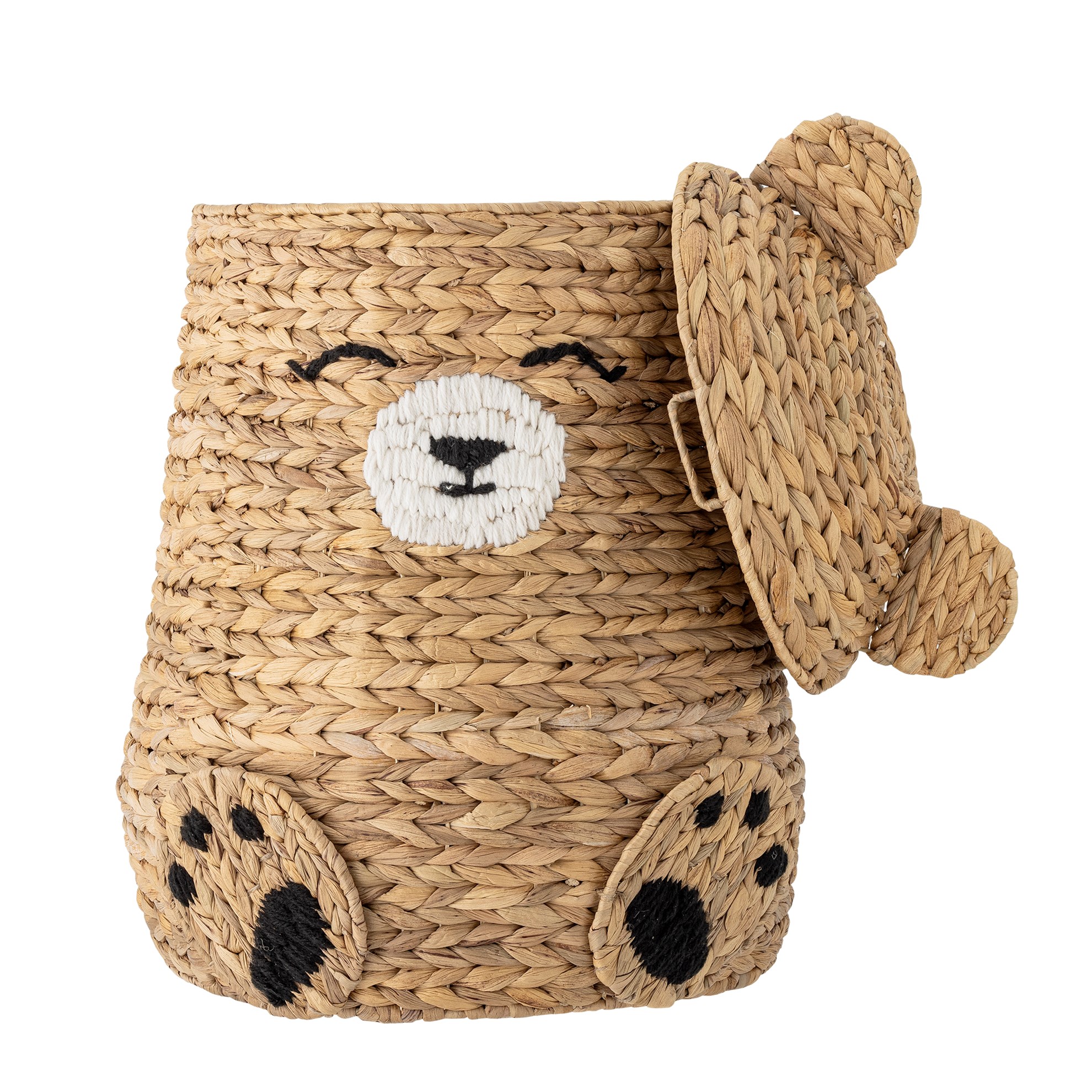 Úložný koš s víkem TIMONE V.58cm přírodní_1