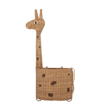Nástěnný úložný košík PHILINE V.90cm hnědý_2