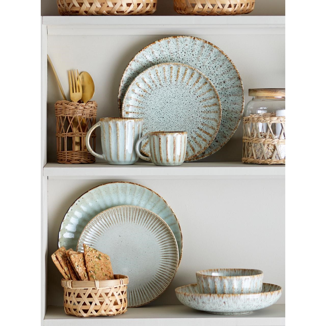 Mělký talíř FLEUR P.21cm přírodní_2