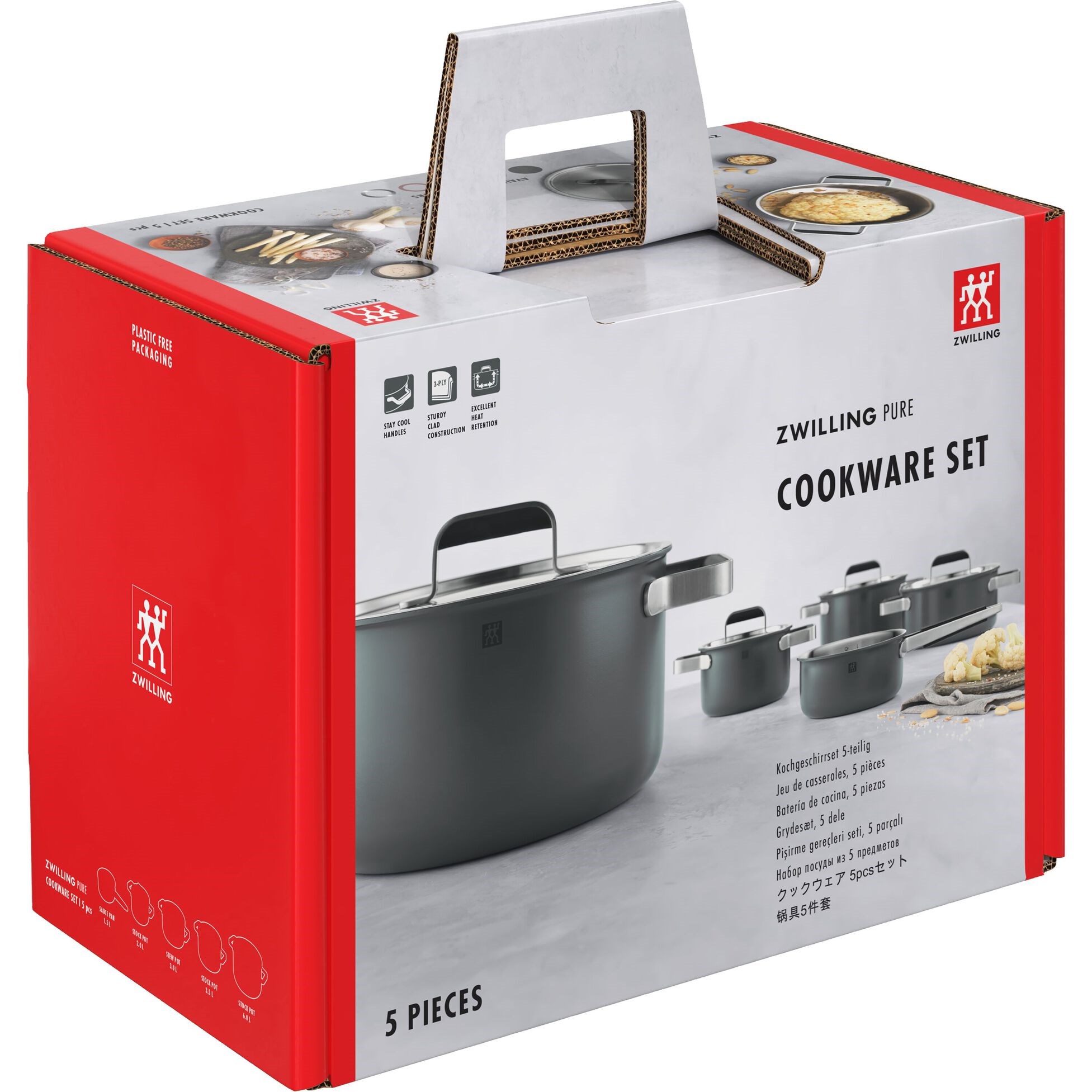 Sada nerezových hrnců ZWILLING PURE SET/5ks šedé_2