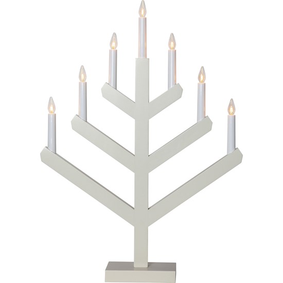 Dekorační svícen VINGA, 7xLED V.62cm béžový_1