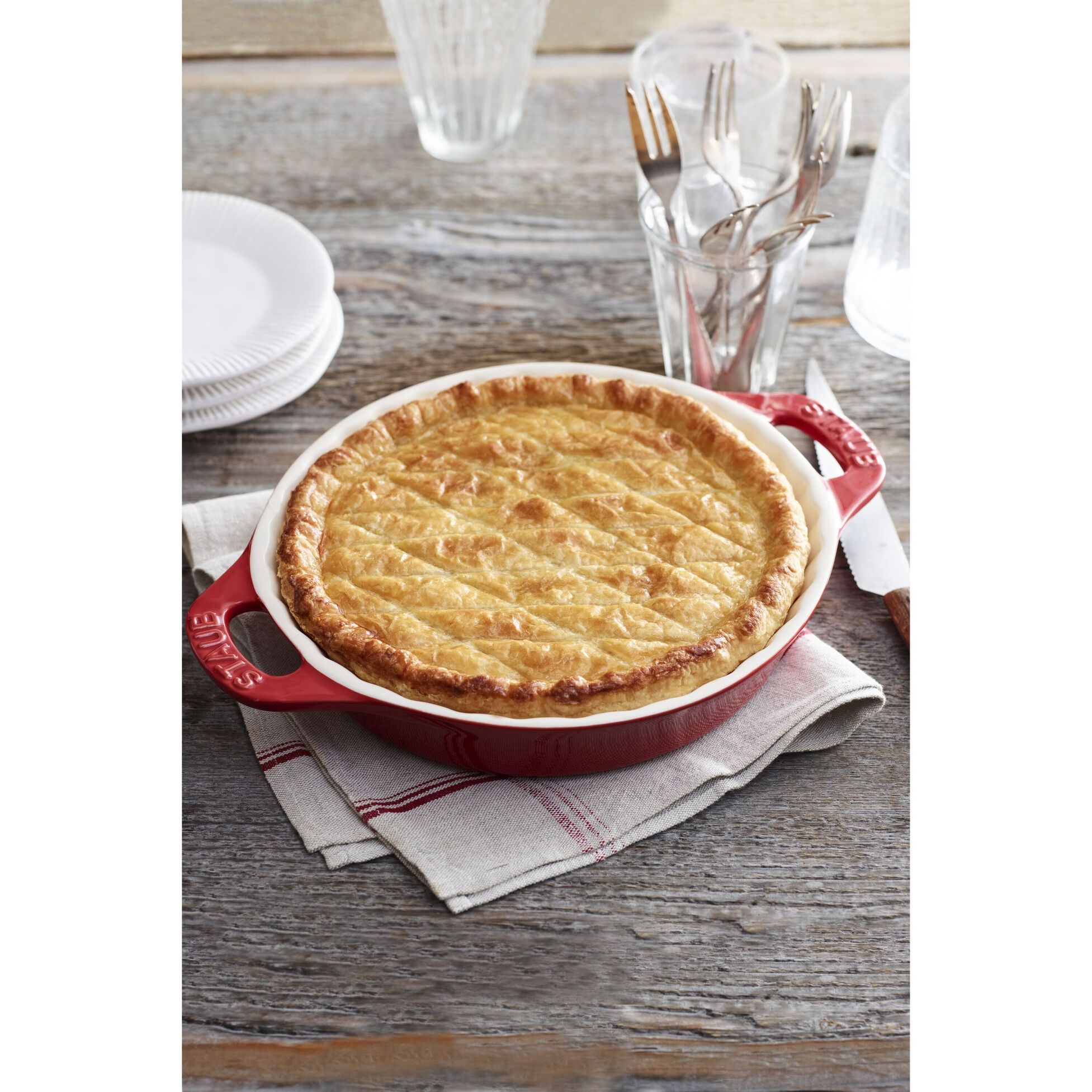 Forma na koláč STAUB 24cm červená 1,2l_0