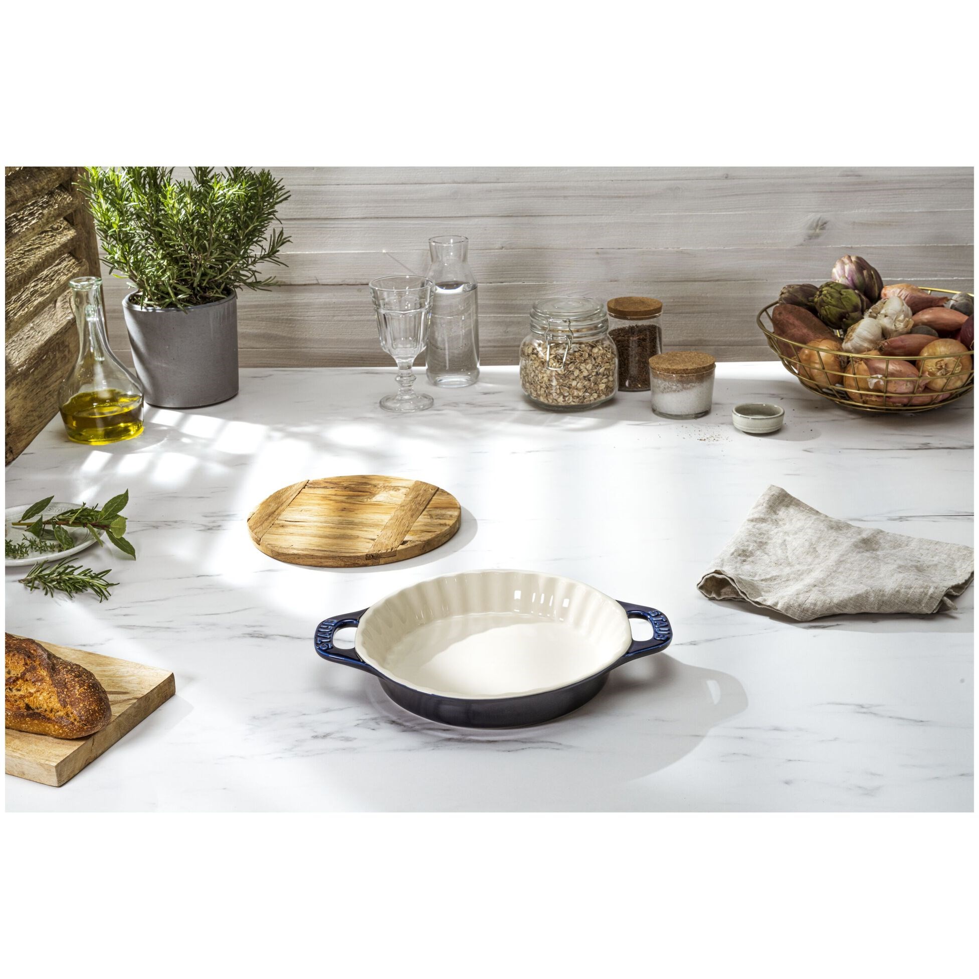 Forma na koláč STAUB 24cm modrá 1,2l_2