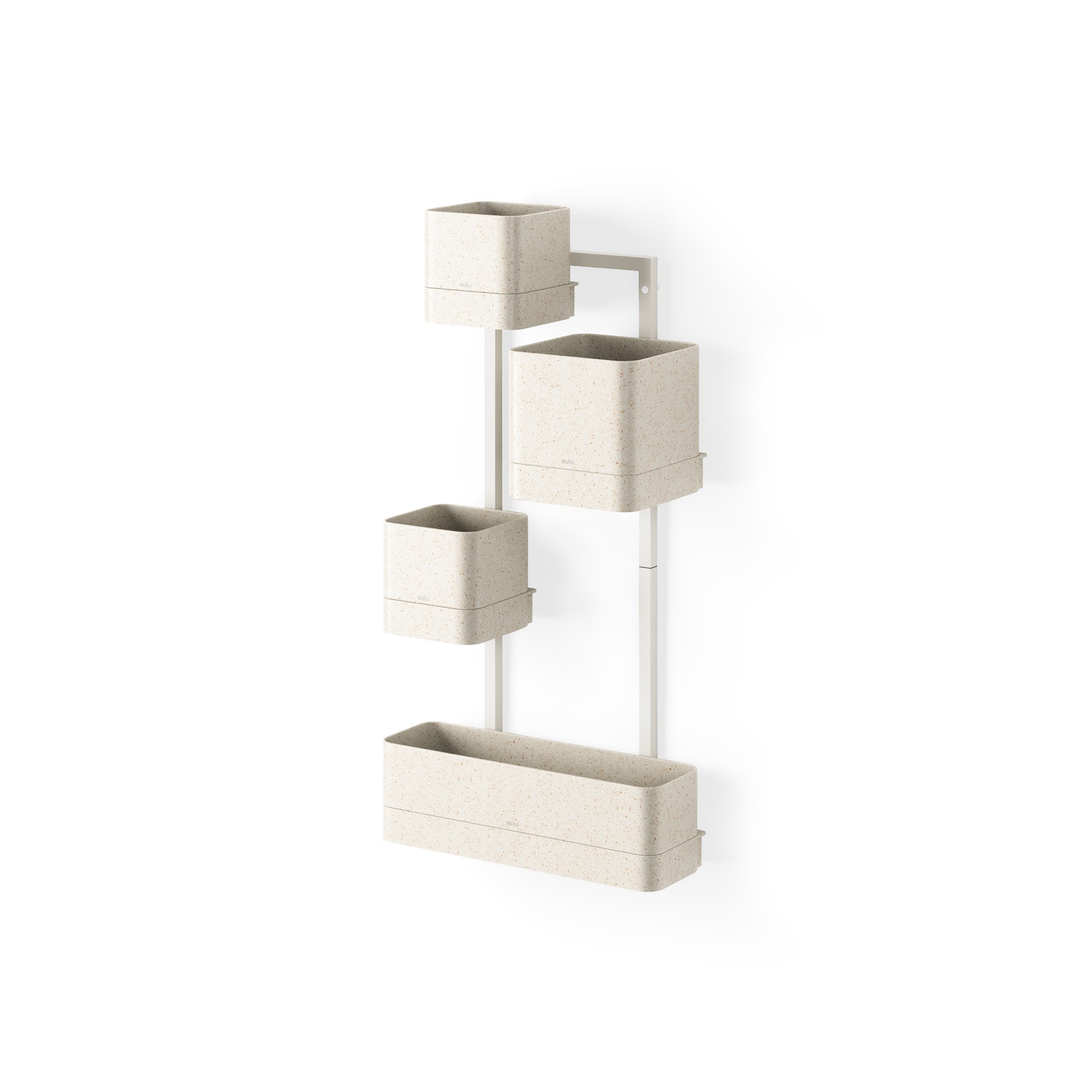 Nástěnný květináč Umbra CUBIKO pískový_0