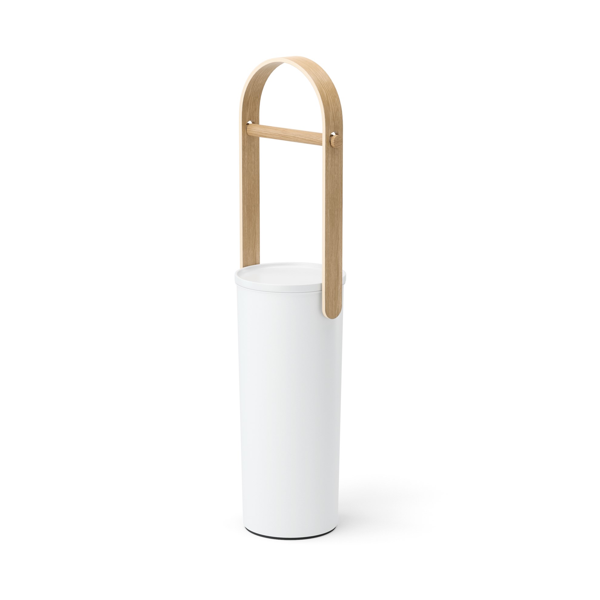 Stojan na toaletní papír se zásobníkem Umbra BELLWOOD V.68 cm bílý/přírodní_0