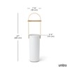 Stojan na toaletní papír se zásobníkem Umbra BELLWOOD V.68 cm bílý/přírodní_2