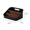 Organizér Umbra BELLWOOD odnímatelné přepážky 26x20x13 cm černý/ořech_2
