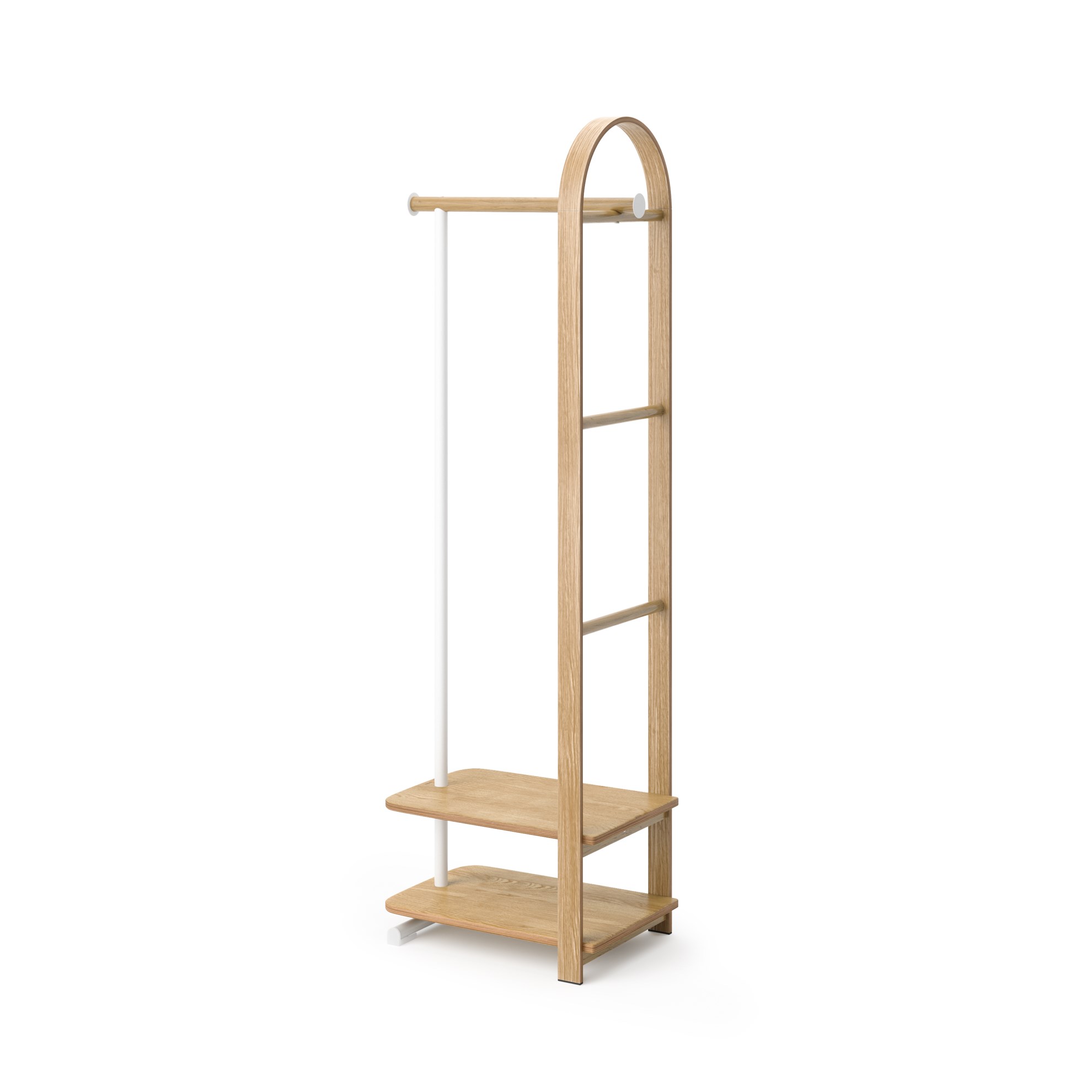 Stojan/věšák s policemi na oděvy Umbra BELLWOOD V.167 cm přírodní_2