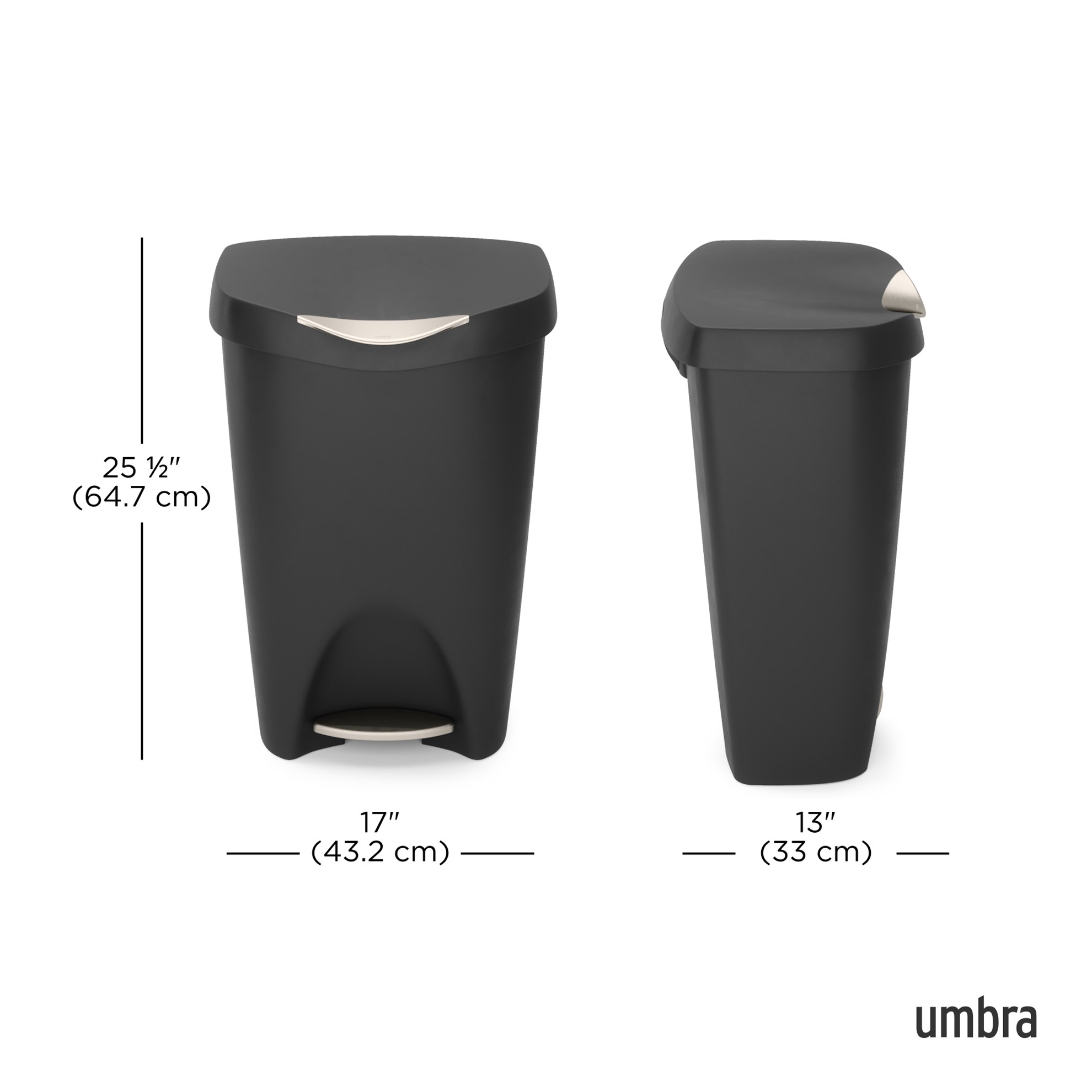 Odpadkový koš Umbra BRIM 50l černý/nikl_7