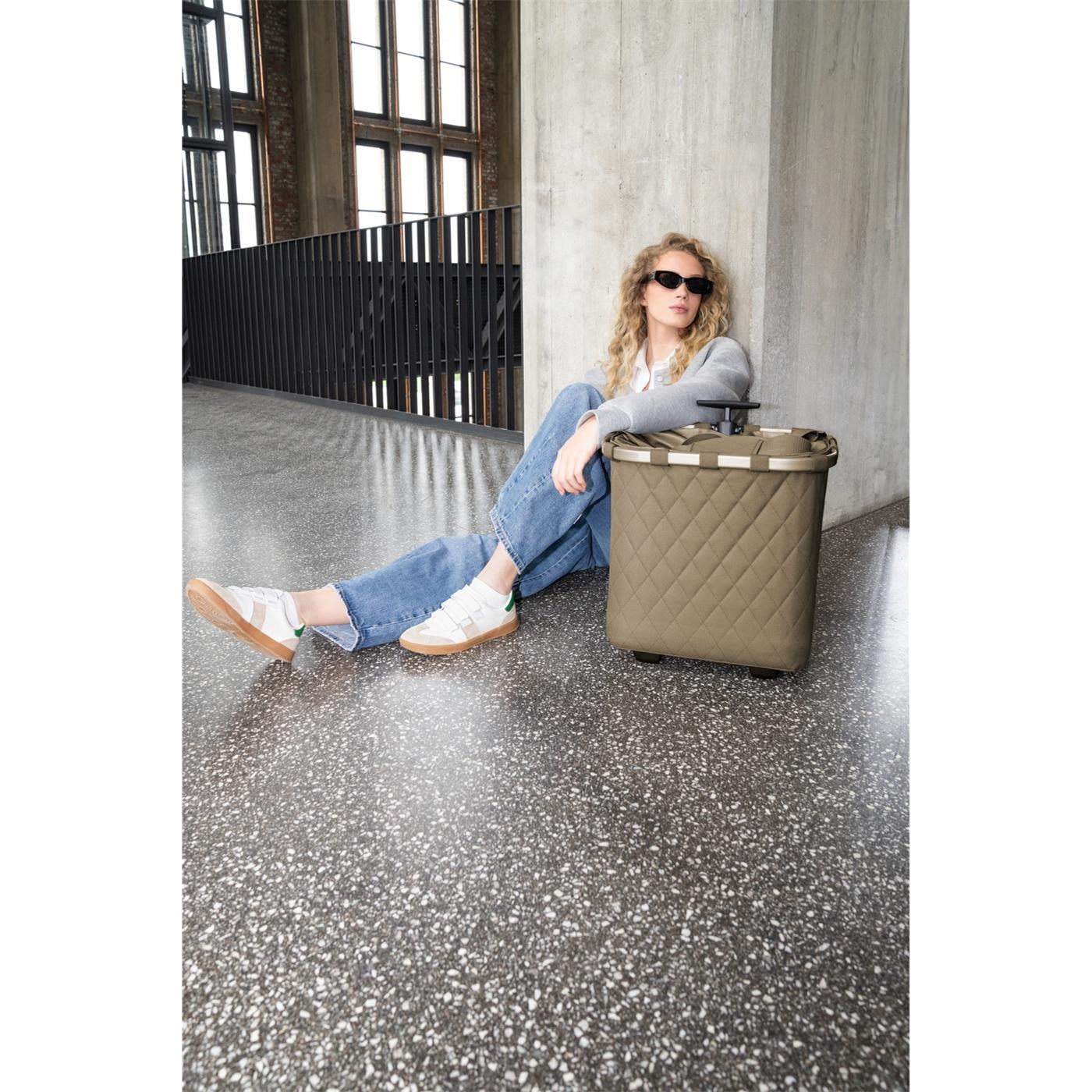 Taška na kolečkách Reisenthel Carrycruiser frame rhombus olive_2