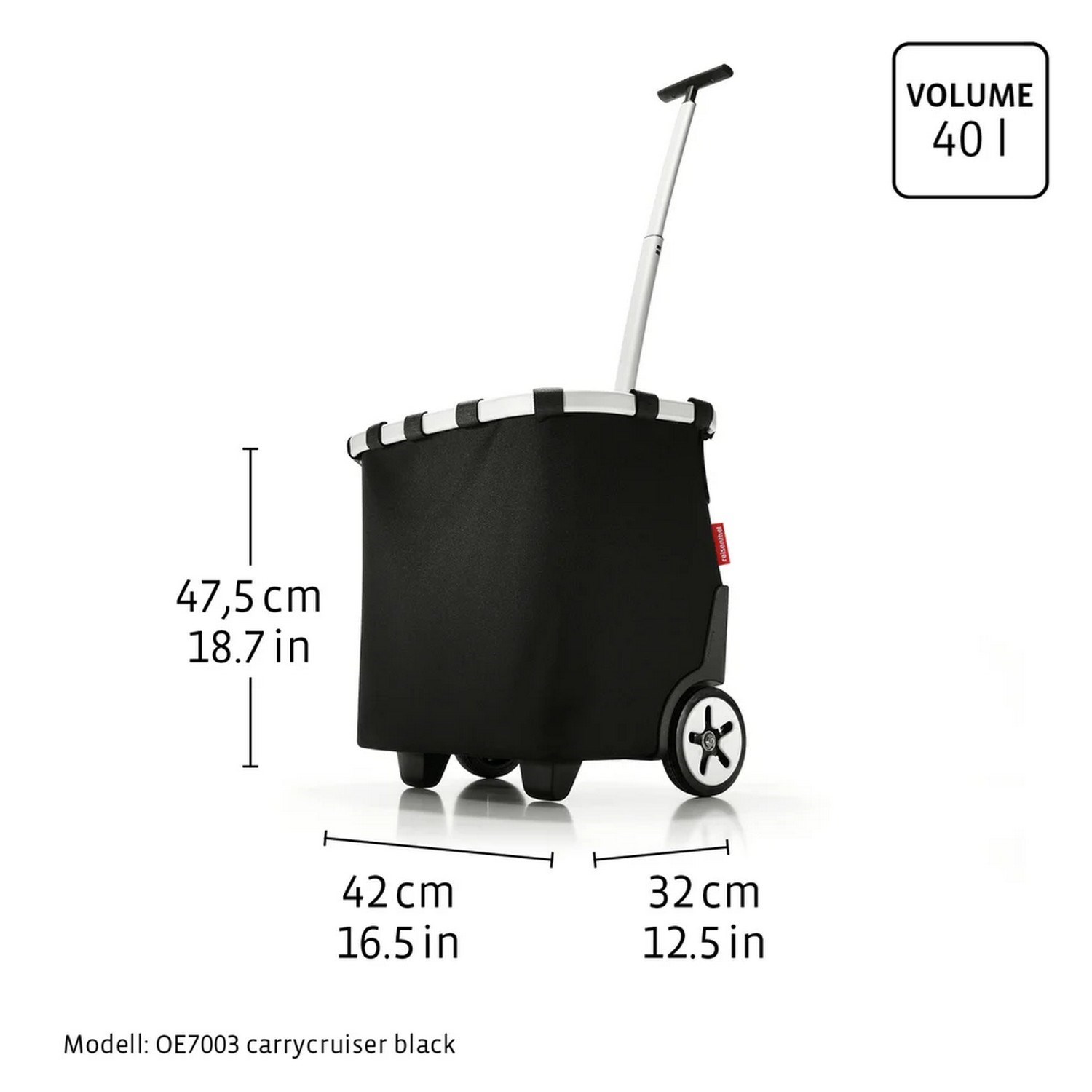 Taška na kolečkách Reisenthel Carrycruiser frame glossy dots black_0