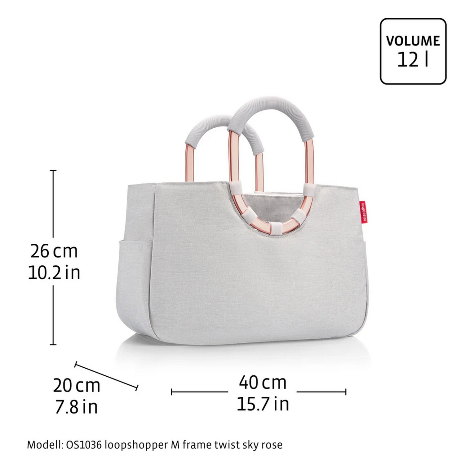Módní taška Reisenthel Loopshopper M frame rhombus olive_1