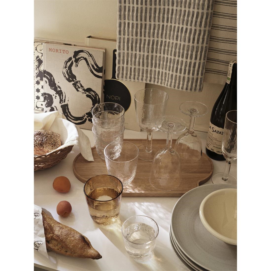 Sklenice na bílé víno Broste HAMMERED 300ml čirá_1