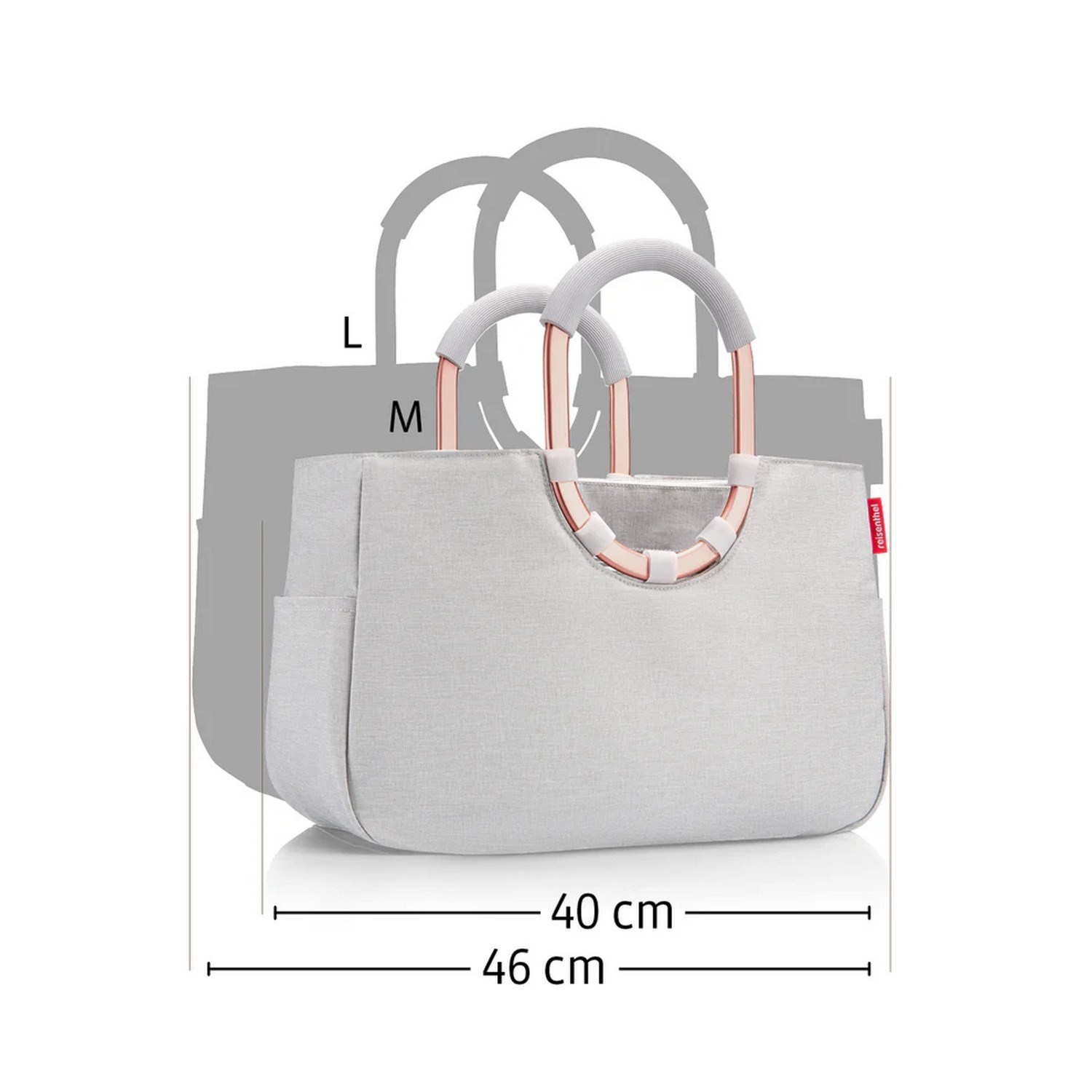 Módní taška Reisenthel Loopshopper L frame twist pink_0
