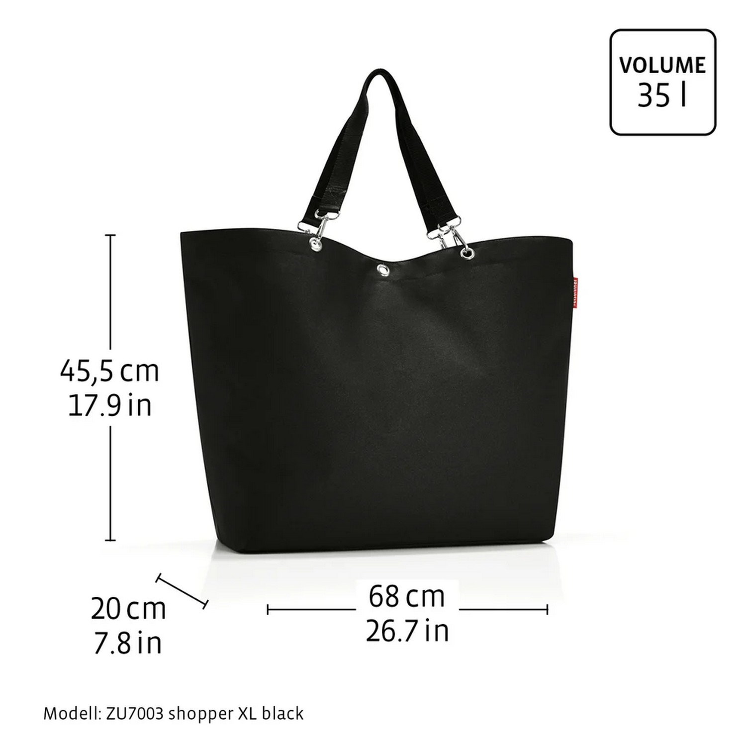 Taška přes rameno Reisenthel Shopper XL glossy dots black_0