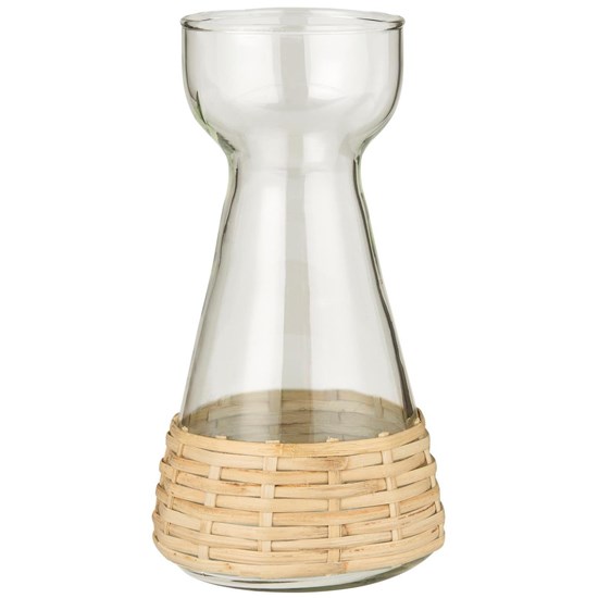 Váza na hyacint s ratanovým opletem Ib Laursen_0