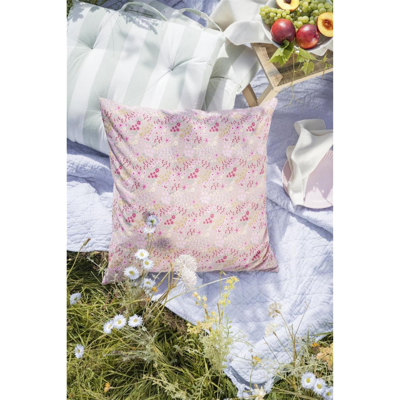 Prošívaná deka/přehoz Ib Laursen modro-bílá 180x130 cm_1