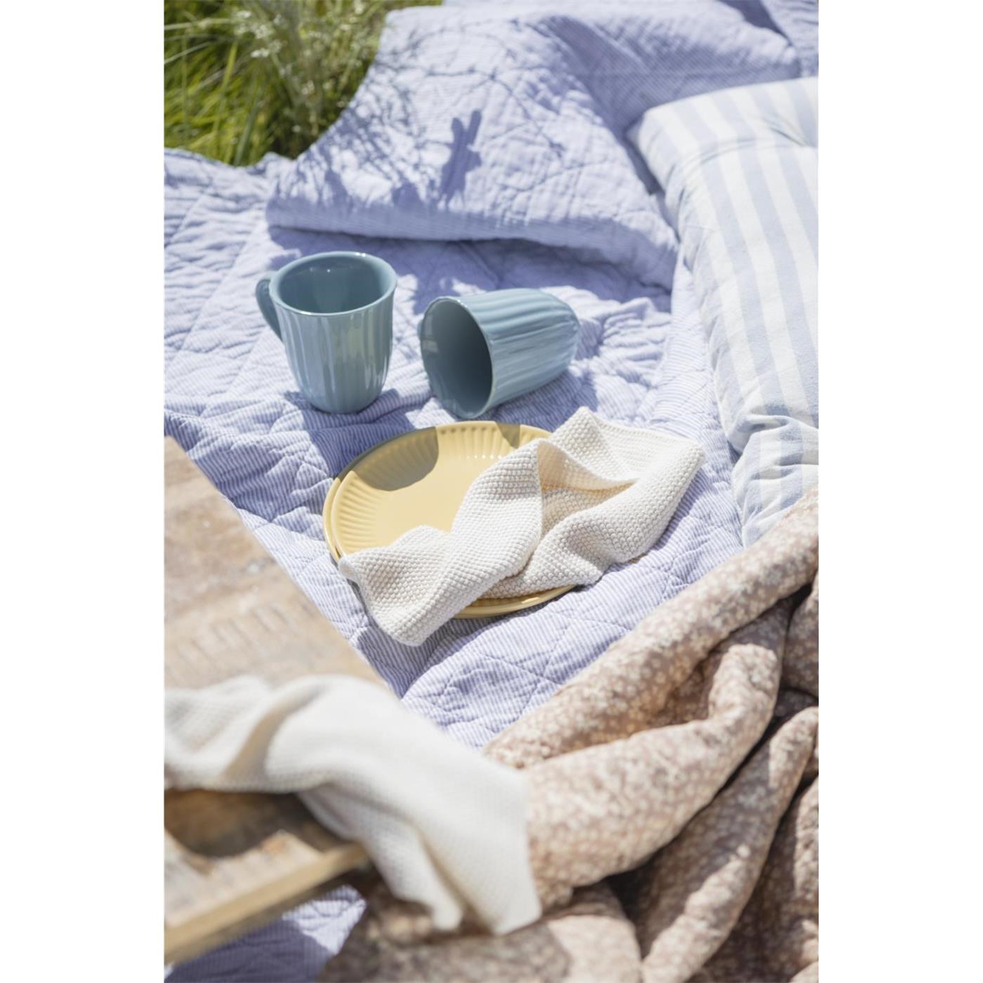 Prošívaná deka/přehoz Ib Laursen modro-bílá 180x130 cm_2