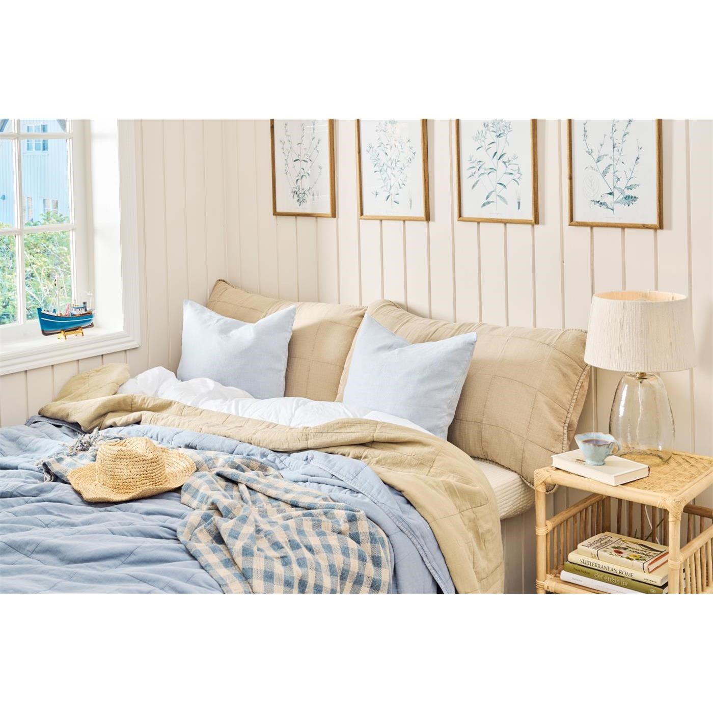 Lněný povlak na polštář Ib Laursen cornflower 50x50 cm_1