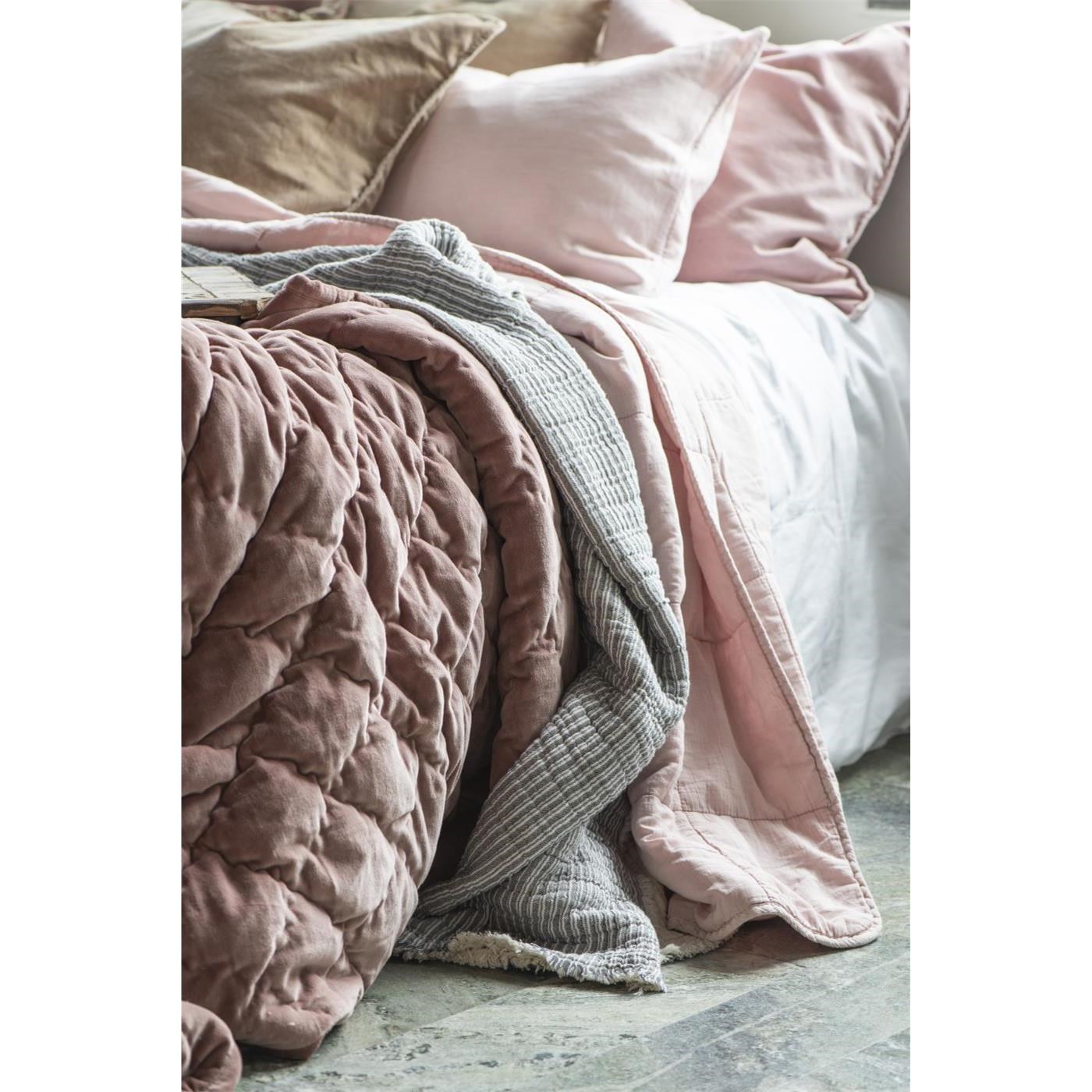 Lněný povlak na polštář Ib Laursen rose shadow 50x50 cm_1