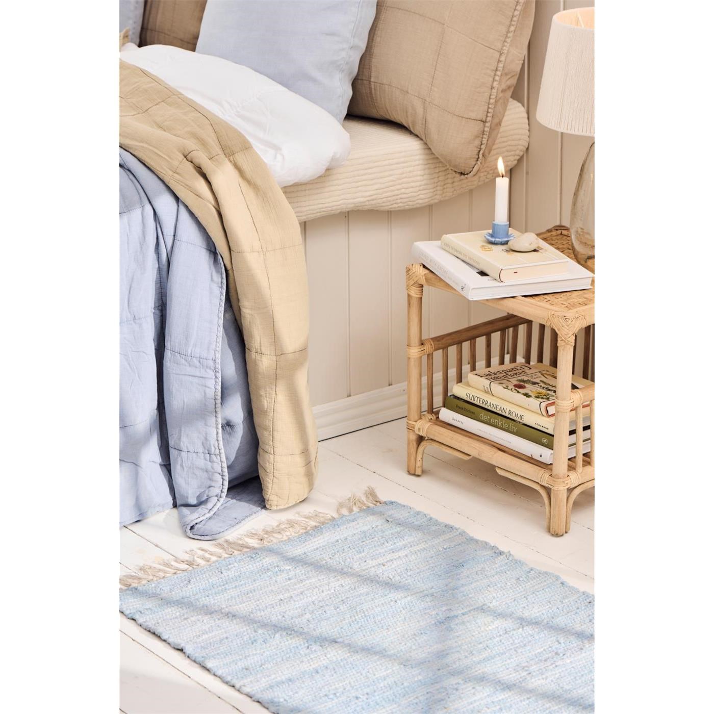 Bavlněný koberec Ib Laursen 60x120 cm odstíny sv. modré_0