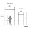 Nastavitelná závěsová tyč Umbra ANYWHERE Š.91-183 cm bílá_1