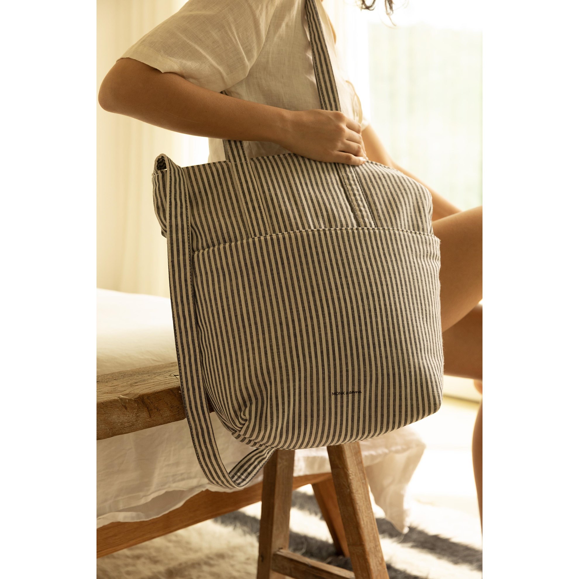 Taška shopper Monk & Anna NYOKO stripes_3