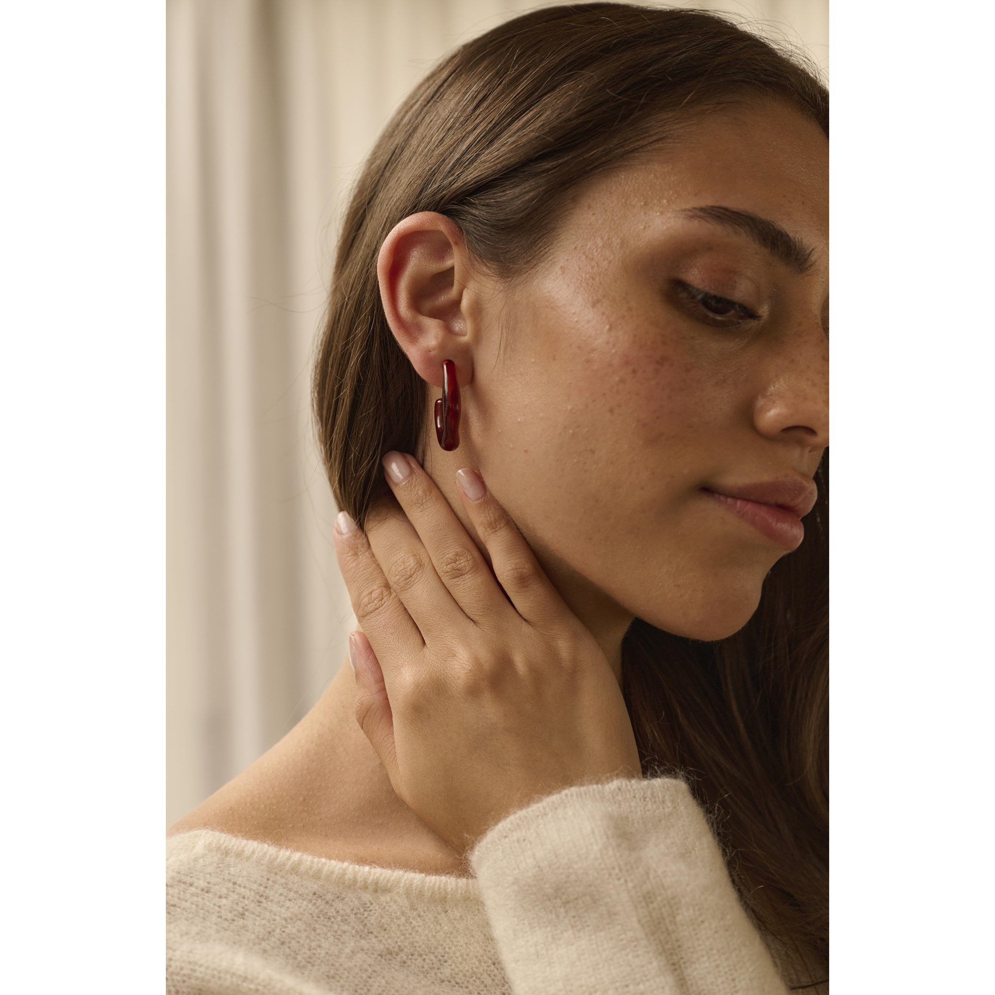 Naušnice Monk & Anna jewellery, earrings, carnelian_1