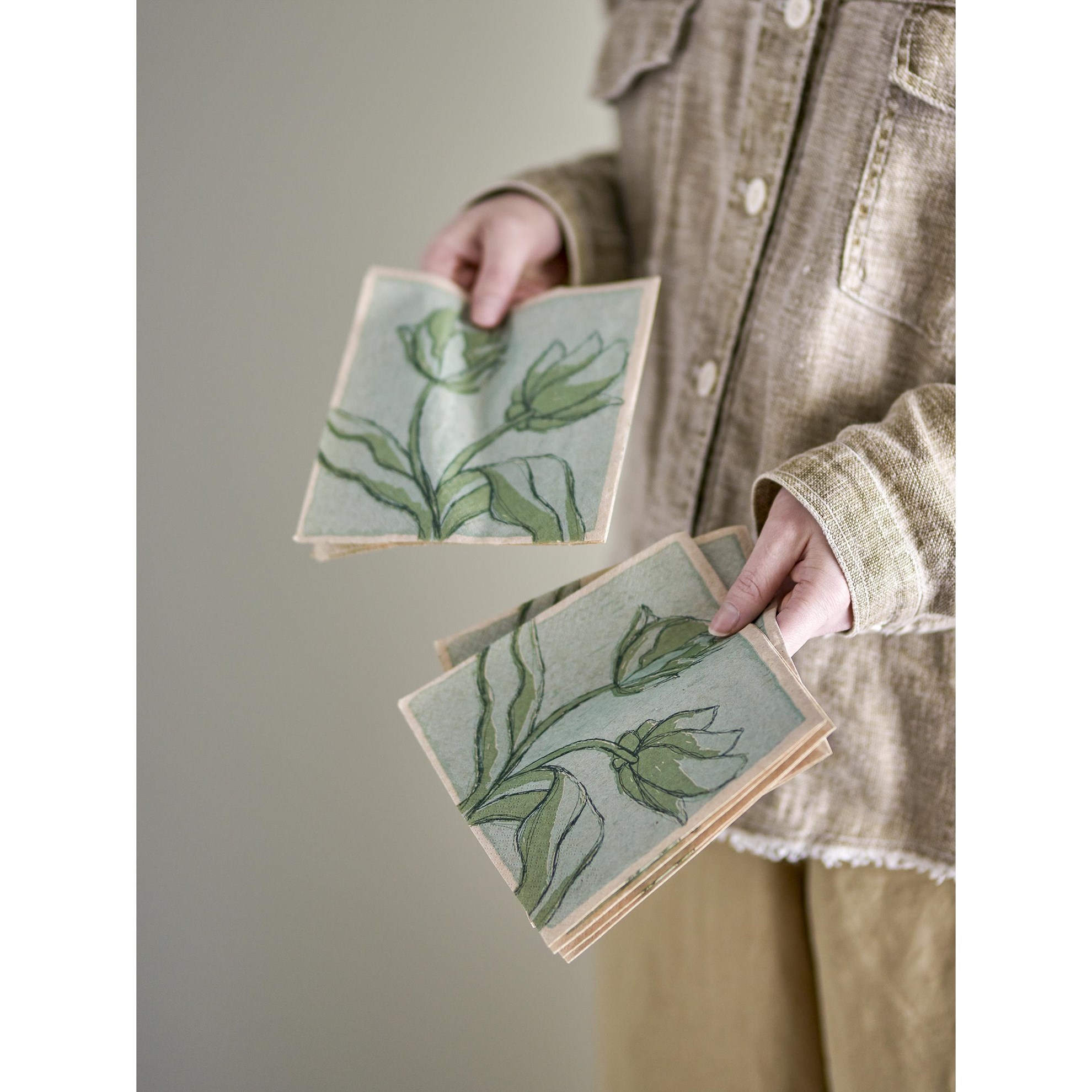 Papírové ubrousky MANA 33x33cm BAL/20ks zelené_0