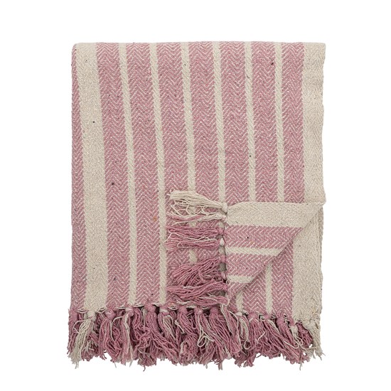 Pléd z recyklované bavlny MONTA 150x130cm růžová_4