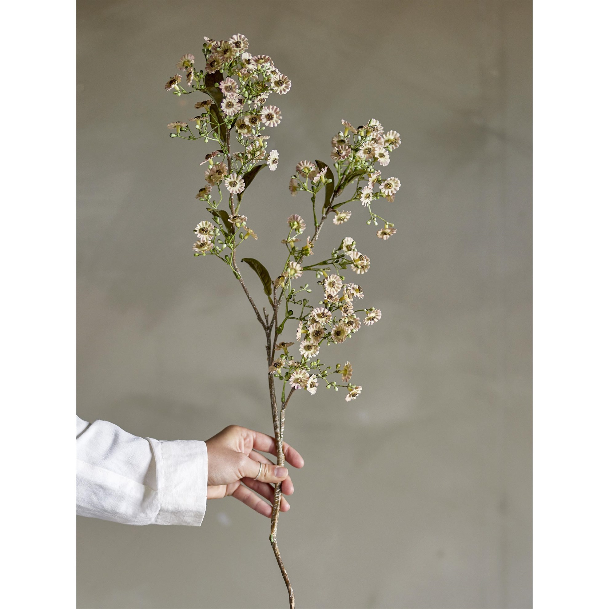 Umělá květina VOSKOVKA V.91cm bílá_1