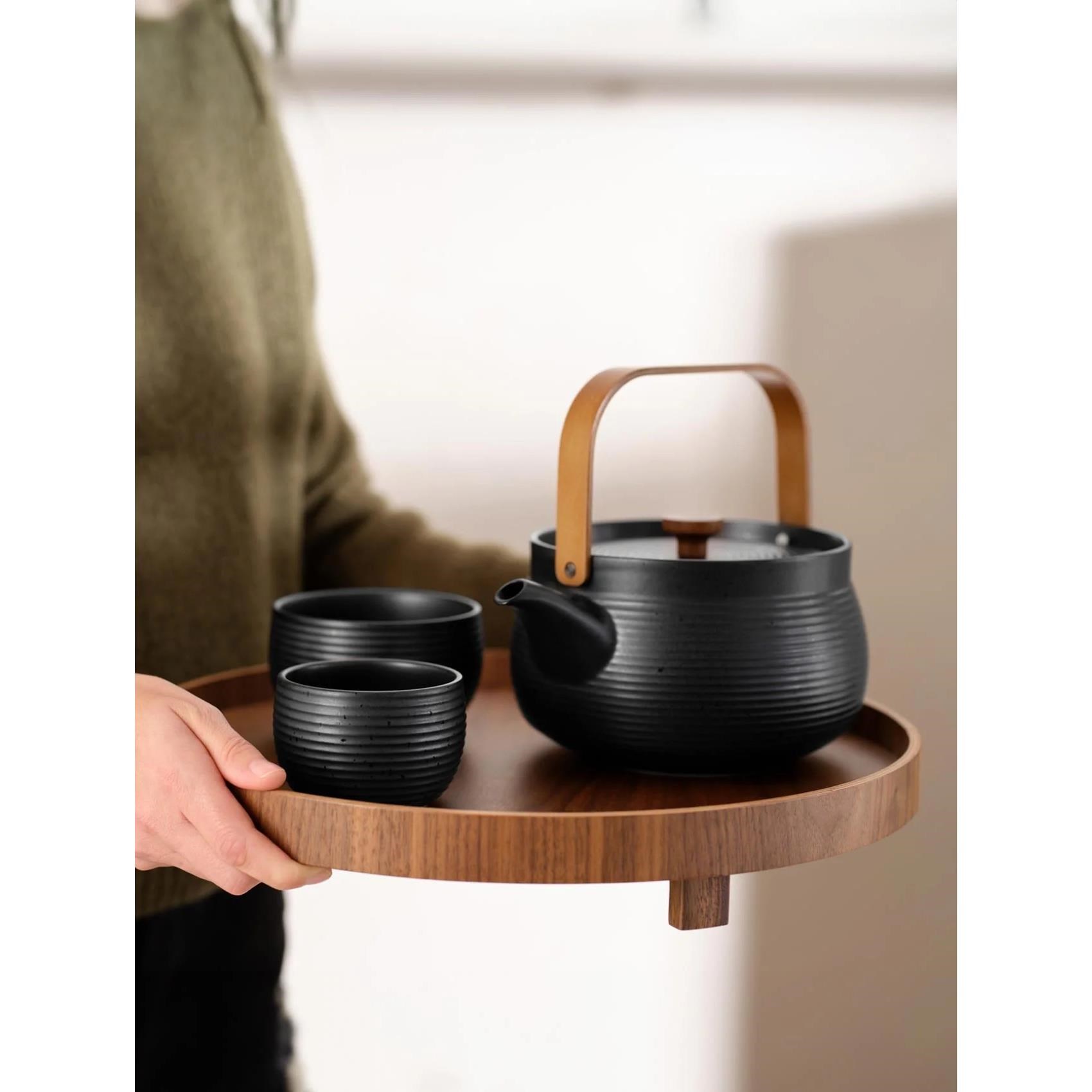 Servírovací tác/podnos na nožičkách Asa WOOD P.40cm hnědý_0