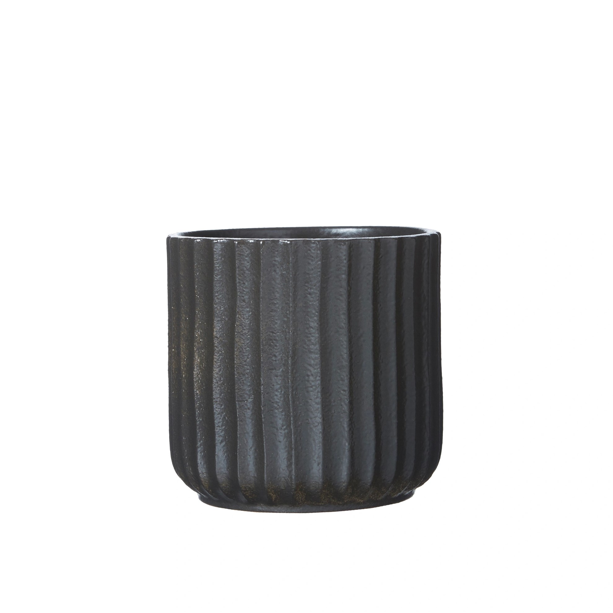 Keramické květináče VERA V.15/13cm SET/2ks černé_1