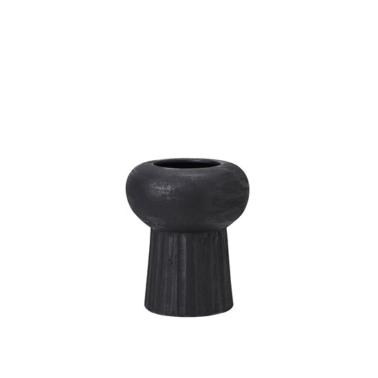 Terakotový květináč DARA V.30cm černý_1