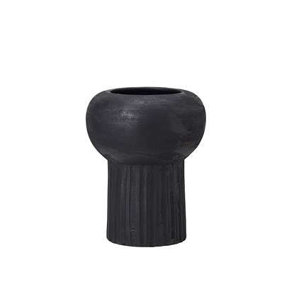 Terakotový květináč DARA V.40cm černý_1