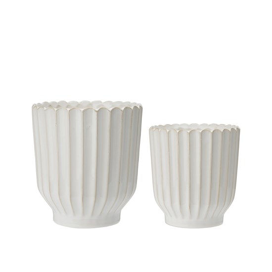 Kameninové květináče NATALIE V.19/16cm SET/2ks bílé_3