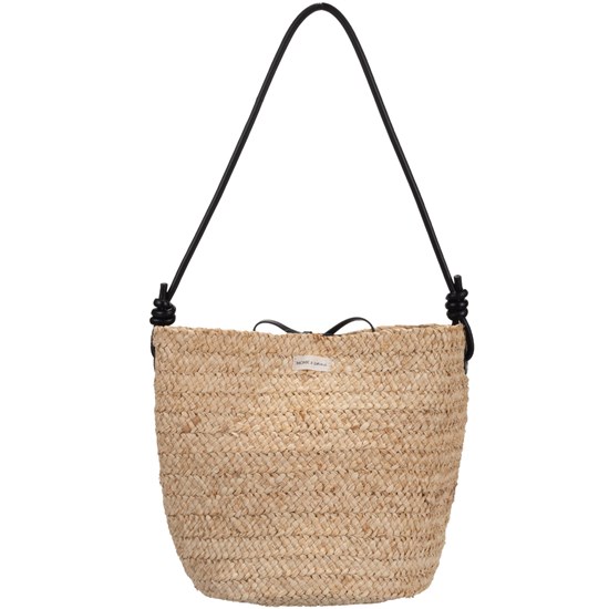 Slaměná taška Monk & Anna SAMA rafia, black_1