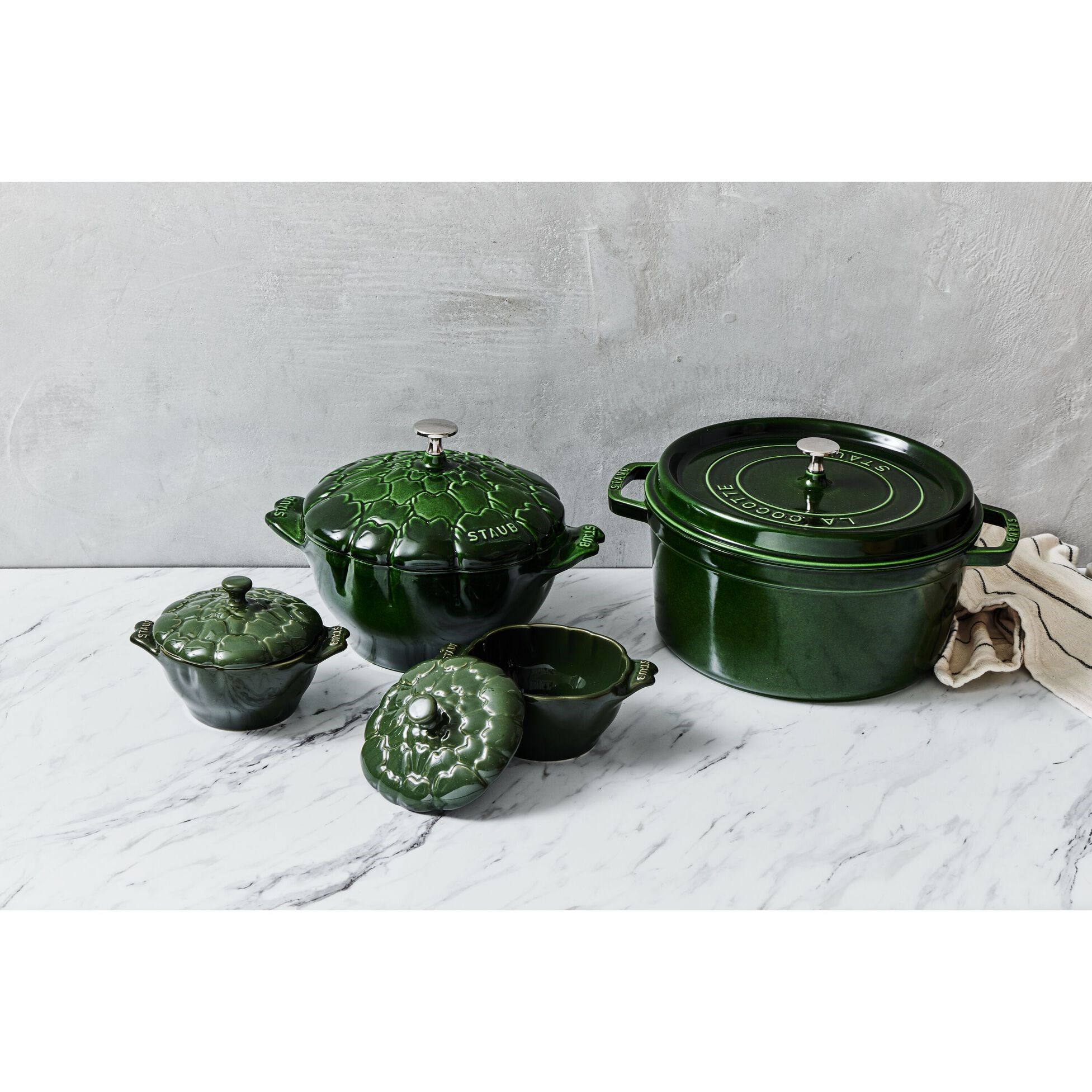Hrnec STAUB  kulatý 22cm zelený 2,6l_0