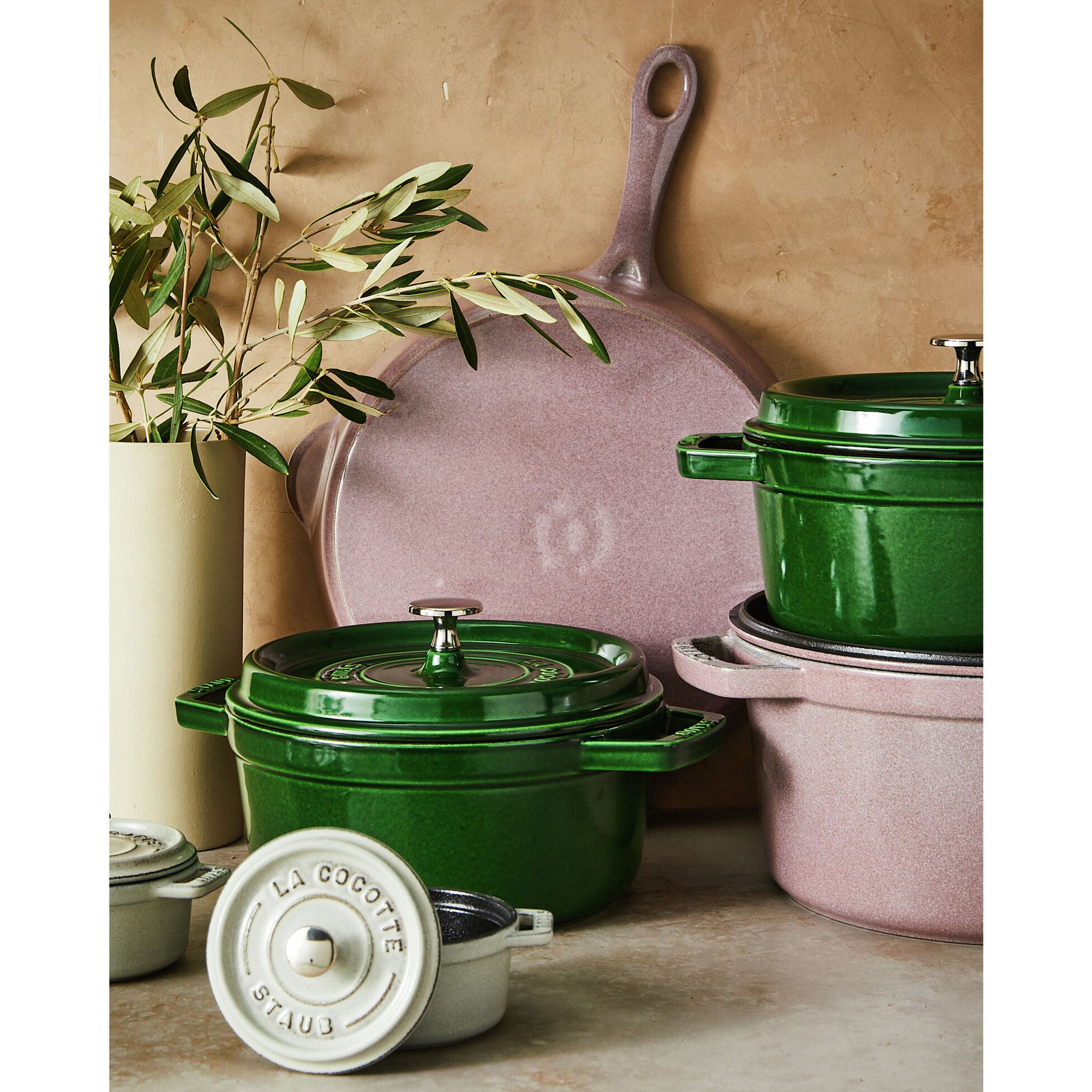 Hrnec STAUB  kulatý 22cm zelený 2,6l_1