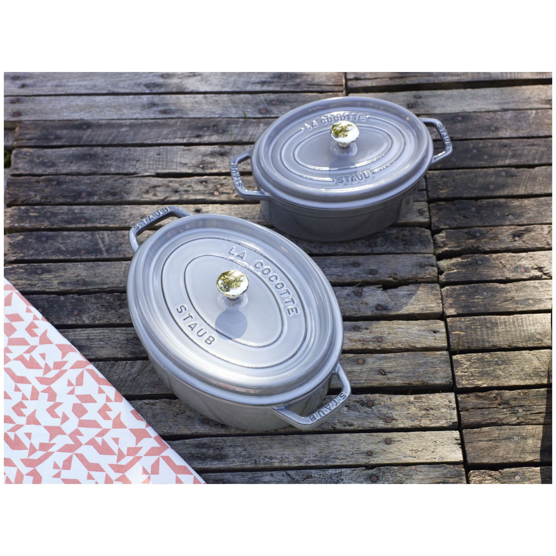 Hrnec STAUB  oválný 37cm šedý 8l_0