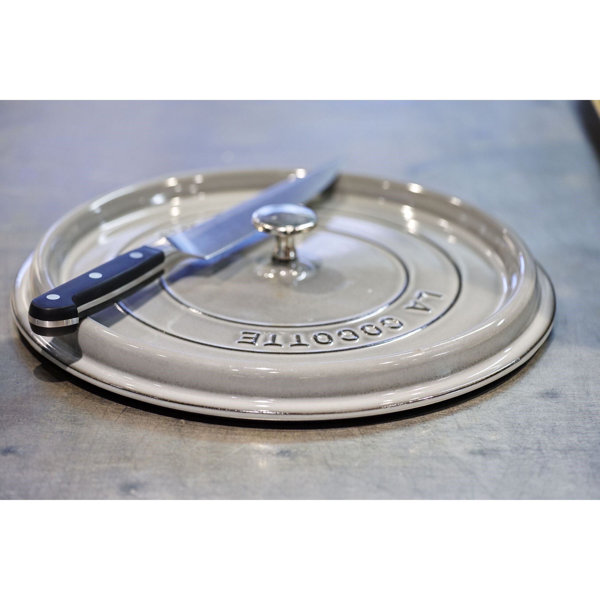 Hrnec STAUB  kulatý 30cm šedý 8,35l_0