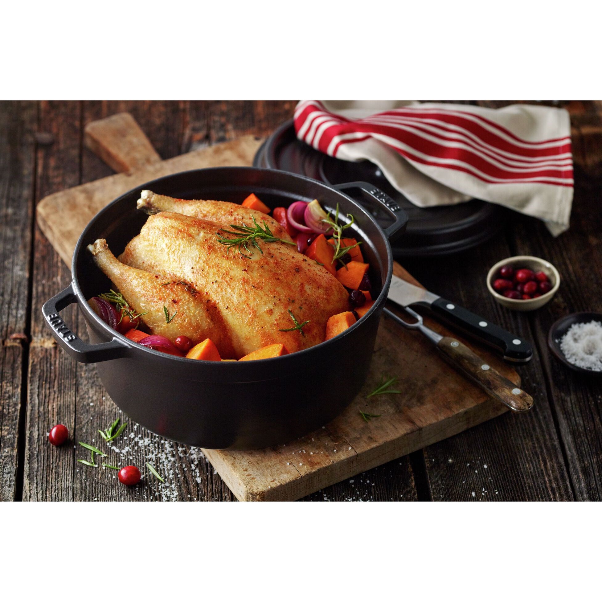 Hrnec STAUB  kulatý 30cm černý 8,35l_0