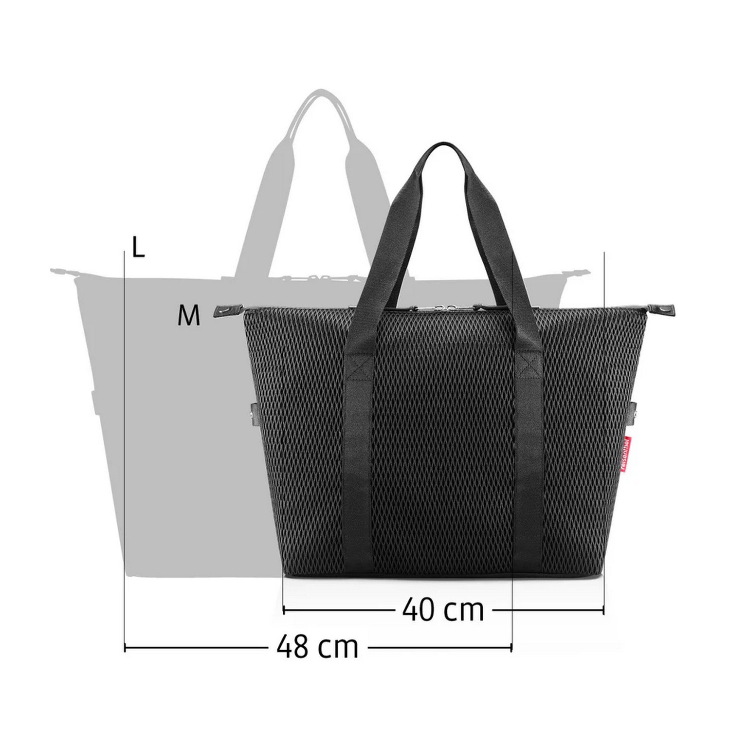 Sportovní taška Reisenthel Extralite Weekender M mesh black_5
