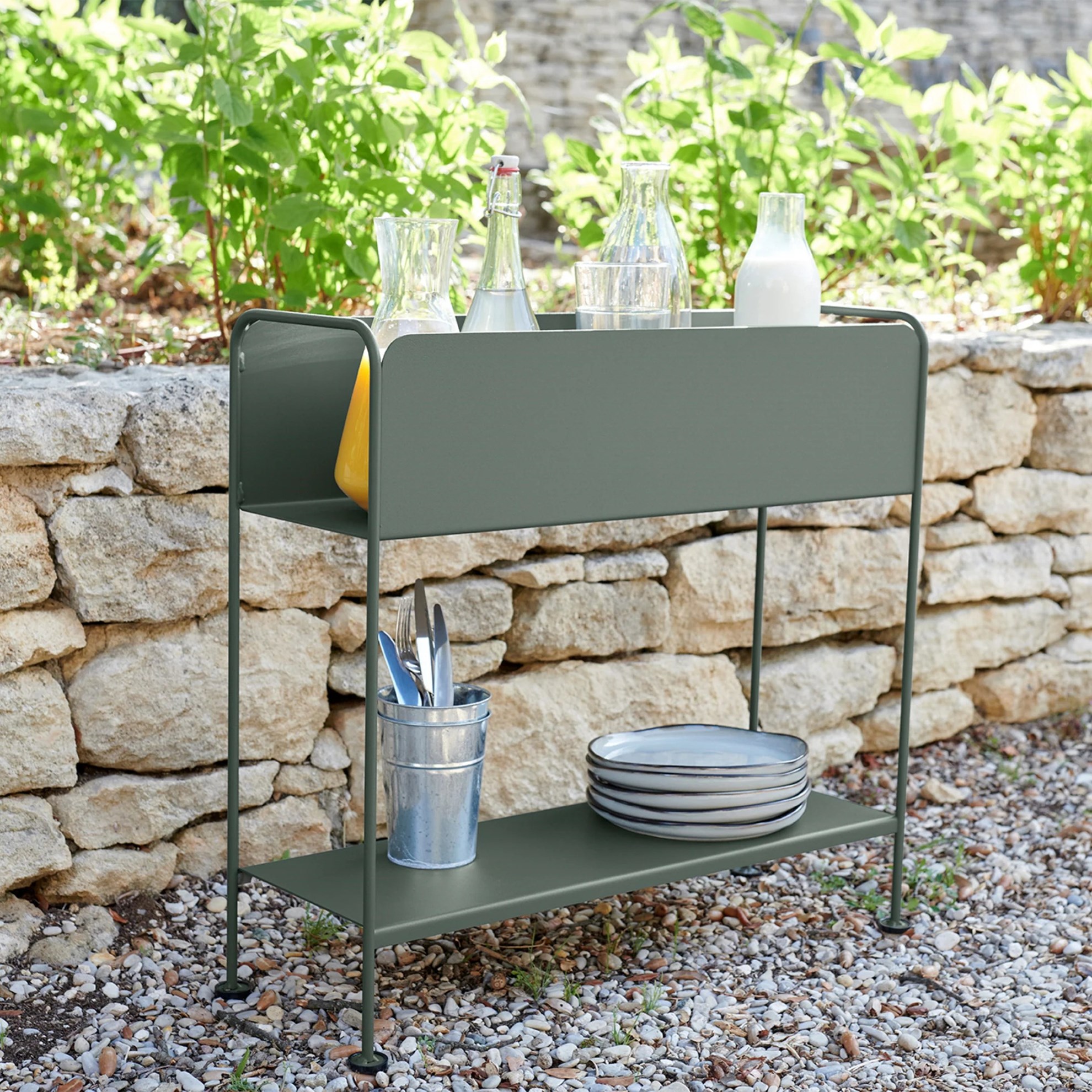 Regál na květináče nebo stolování Fermob PICOLINO V.63 cm - Frosted Lemon_0