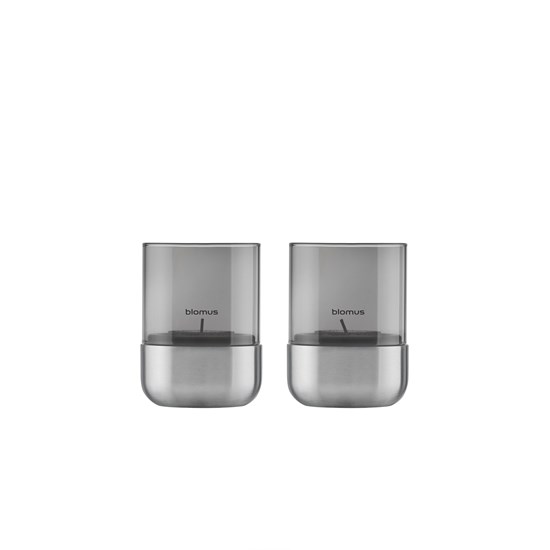 Nerezový svícen na čaj.svíčku Blomus CALMA V.9cm SET/2ks matný_1