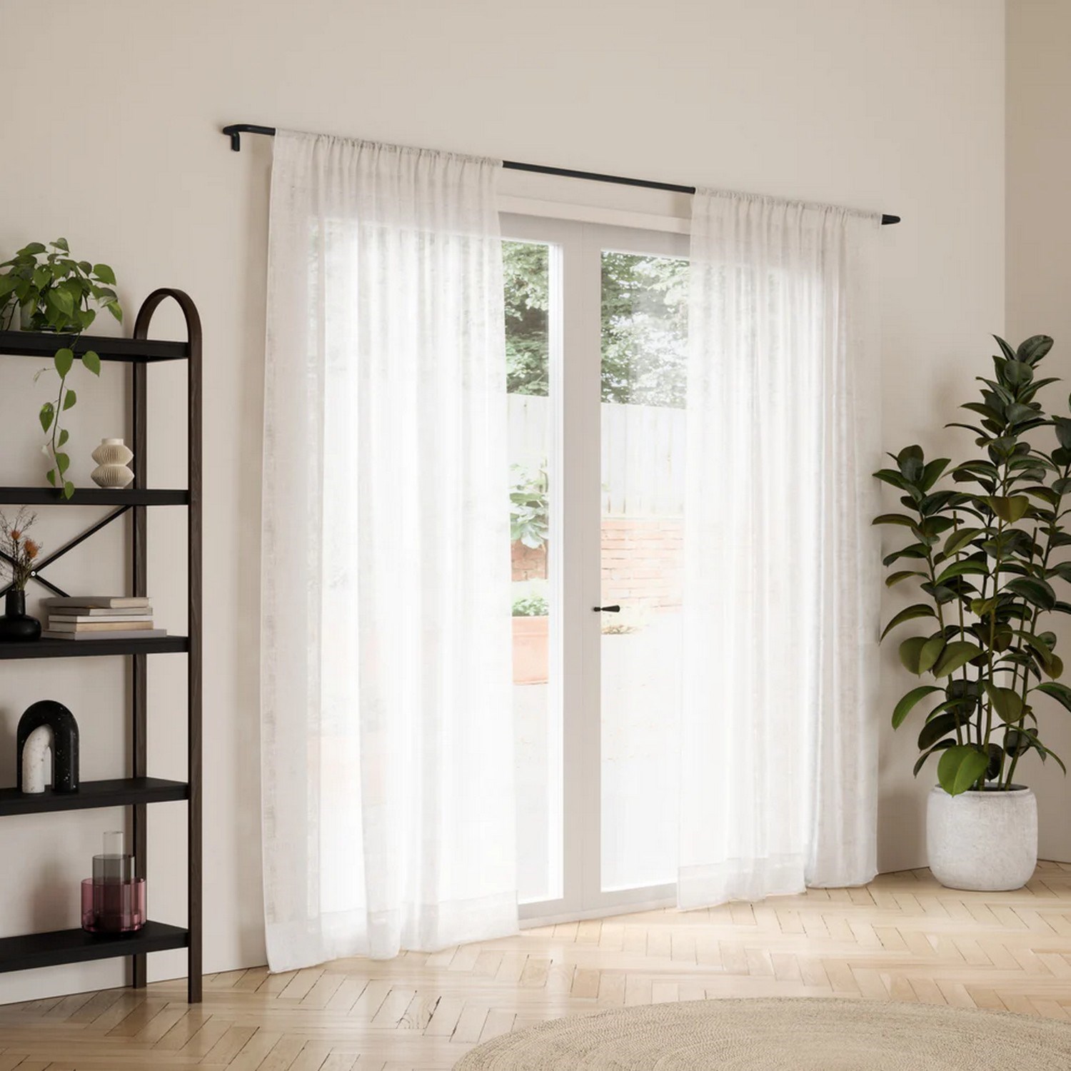 Rozšiřitelná zatemňovací garnýž Umbra TWILIGHT 76-213 cm niklová_5